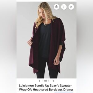 Lululemon Bundle Up Scarf/ Wrap Bordeaux One Size